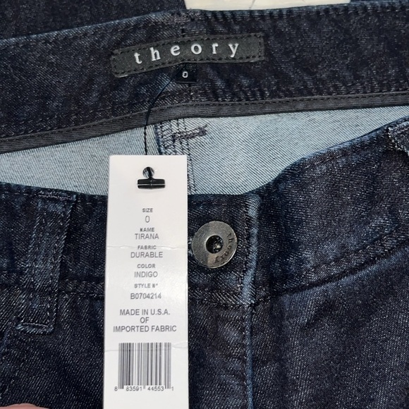Theory dark wash cropped jeans NWT | size 0 - Picture 9 of 9